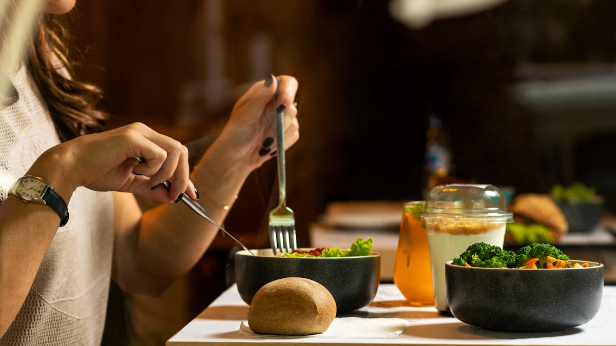 Fresh ingredients prepared with nutritional awareness